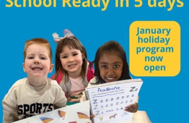 children learning excitedly about the school holiday program in January