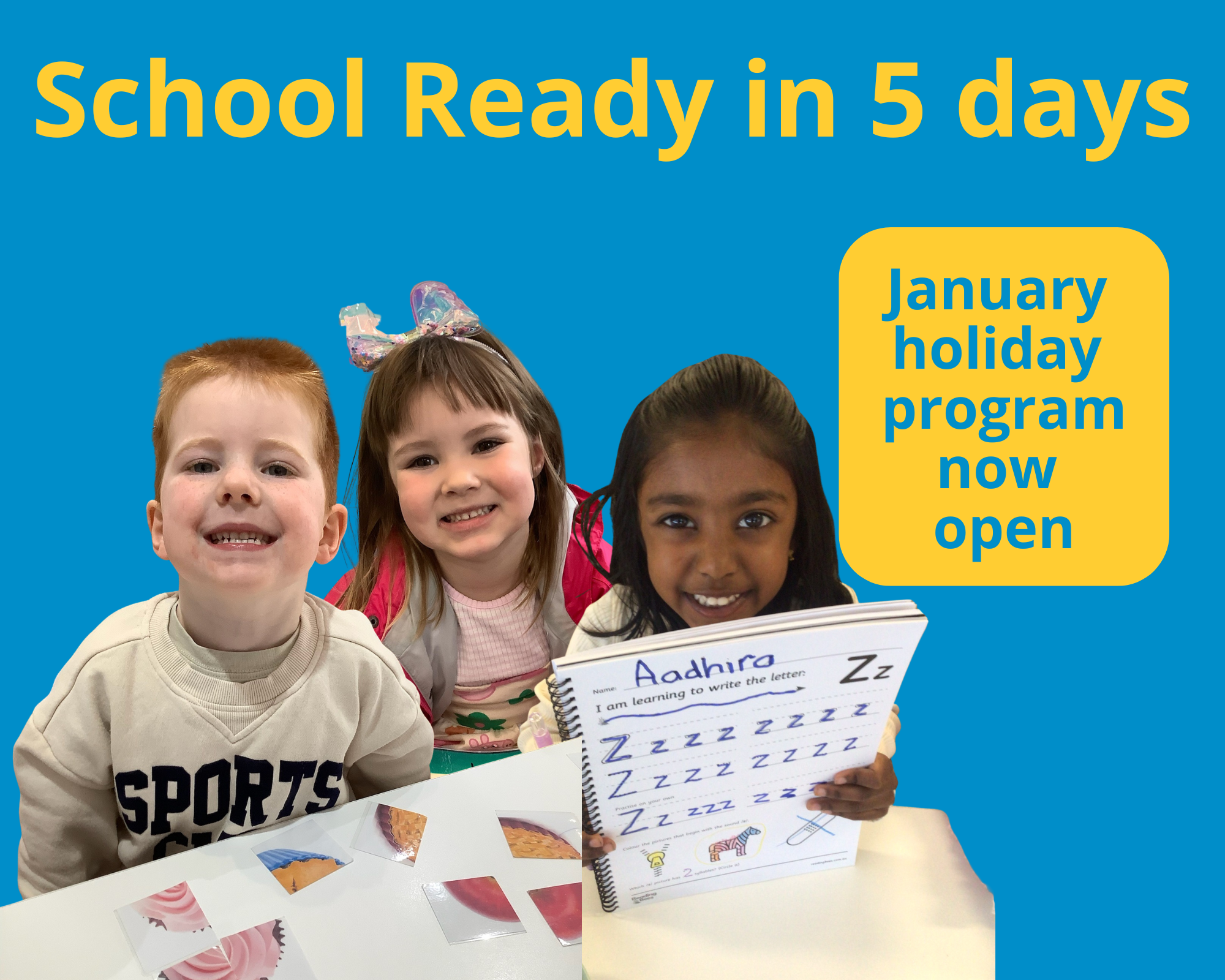 children learning excitedly about the school holiday program in January